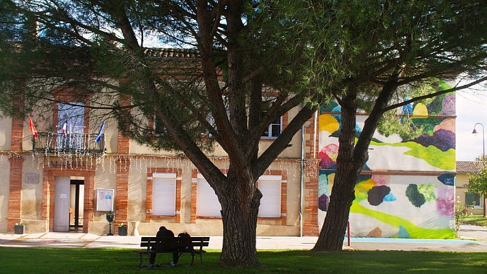 Fresque Murale : Je reste là de Jérôme SOUILLOT