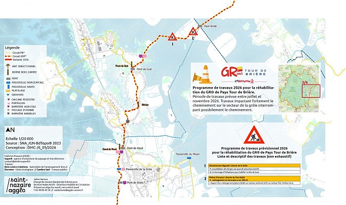 TRAVAUX - GR® de Pays Tour de Brière