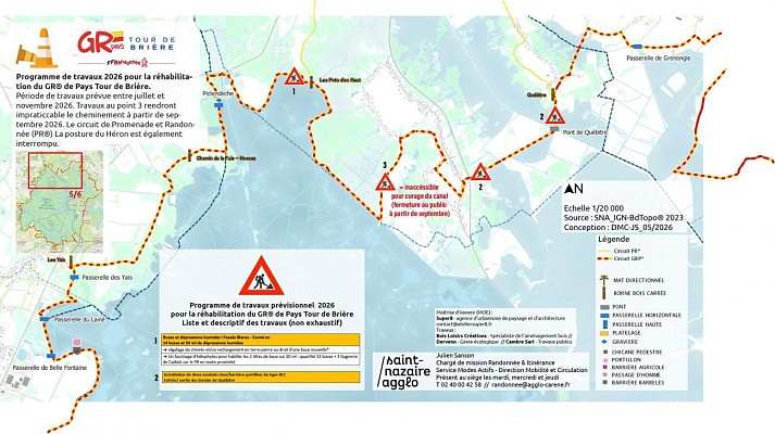 TRAVAUX - GR® de Pays Tour de Brière