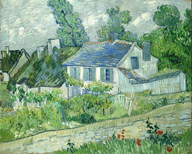 Van Gogh - Maisons d'Auvers et les Chaumes du Gré