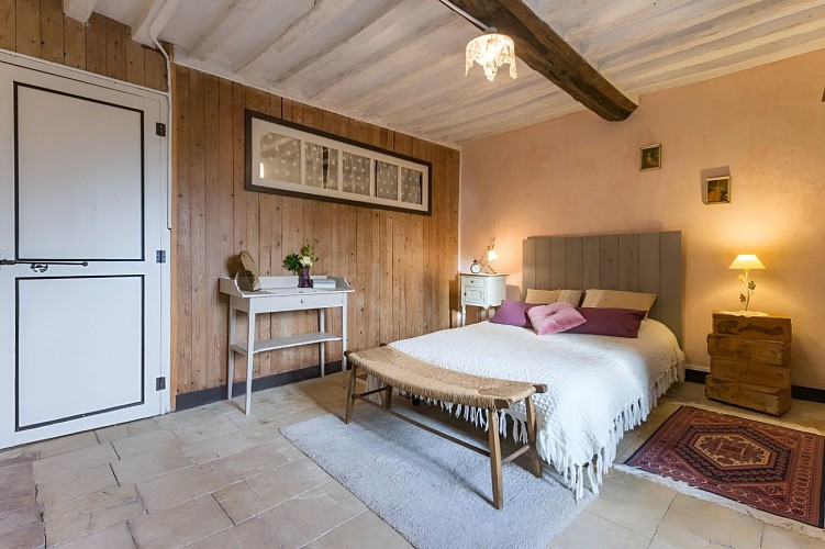 La chambre Gîte Aux couleurs du temps