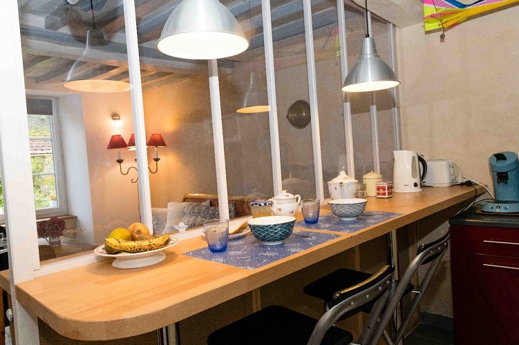 Gîte L'Atelier des songes la cuisine
