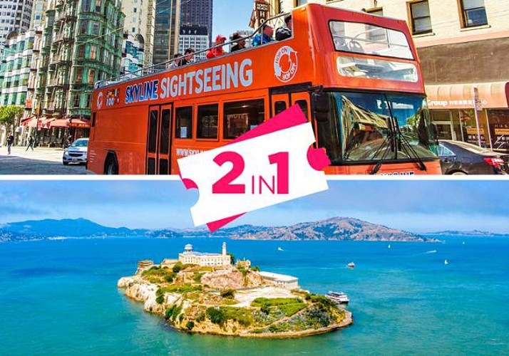 Alcatraz + 48h Hop-on Hop-off bus Pass + Madame Tussauds - San Francisco