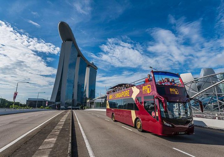 Panoramic bus tour around Singapour - Hop-On-Hop-Off - 1 or 2 day pass