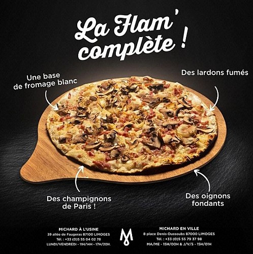 Flammenkuche © Brasserie Michard
