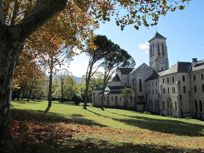 Abbey of St Benoit d'En Calcat in the village of Dourgne