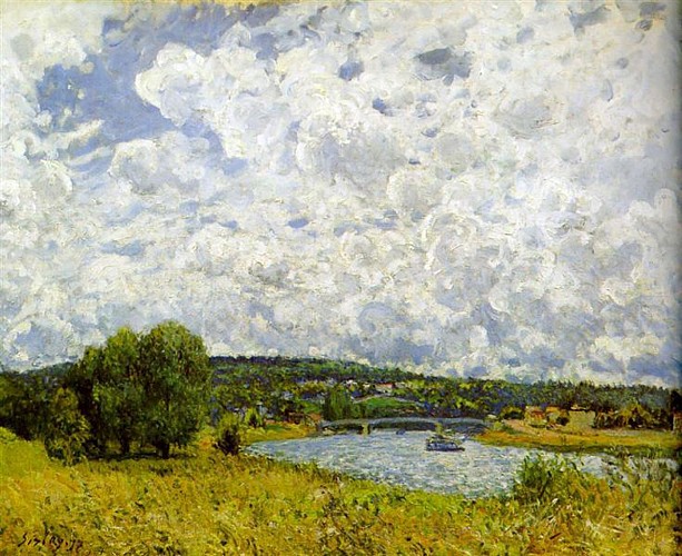 Alfred Sisley – La Seine à Suresnes – 1877