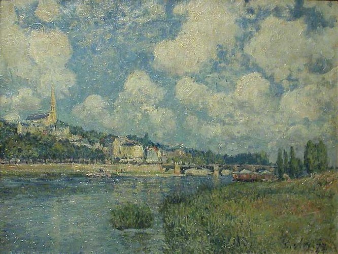 Saint Cloud  (vue de St Cloud) 1877