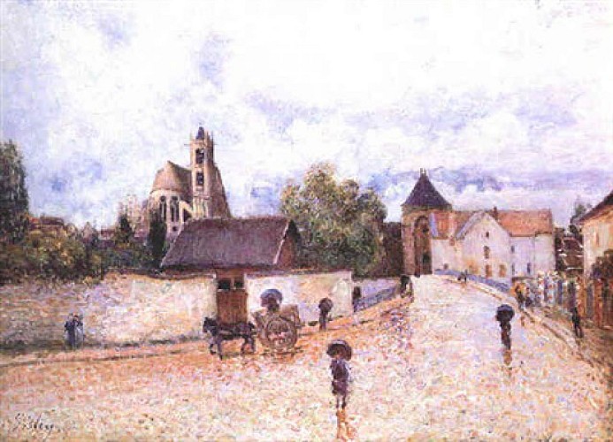 Moret-sur-Loing, Temps de pluie, 1888 Alfred Sisley, collection particulière