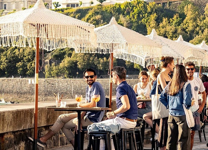 Le Carlos Biarritz Terrasse bord d'ocean