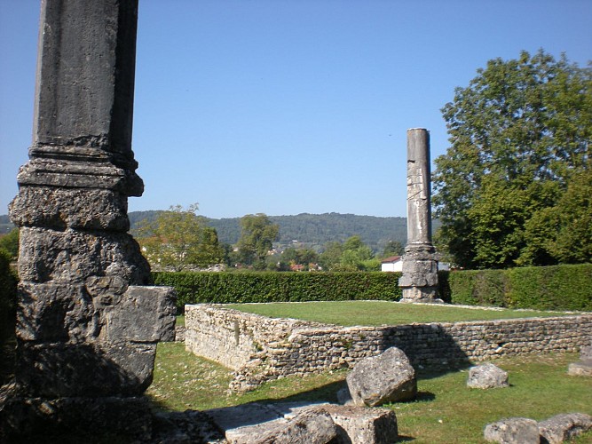 Vestiges du temple gallo-romain d'Izernore