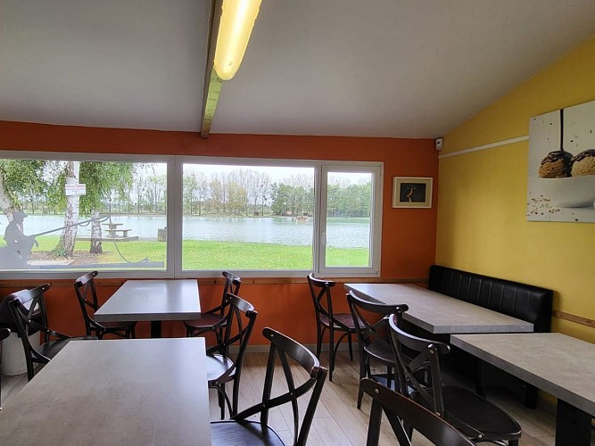 vue étang du restaurant