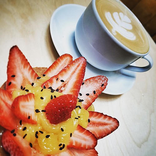 Fraises café cuillère