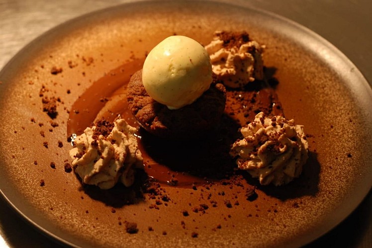 maison bleue dessert