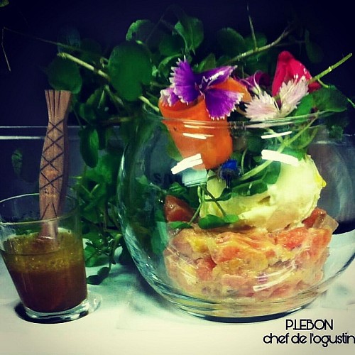 tartare de saumon exotique l'ogustin
