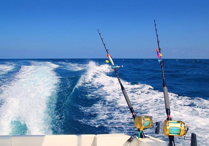 Fishing off the coast of Guadeloupe