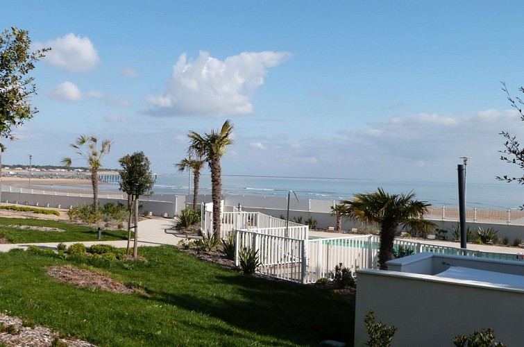 Appartement 4/6 pers, vue mer, en rez-de-jardin - Résidence le Rêve*** avec accès direct à la plage