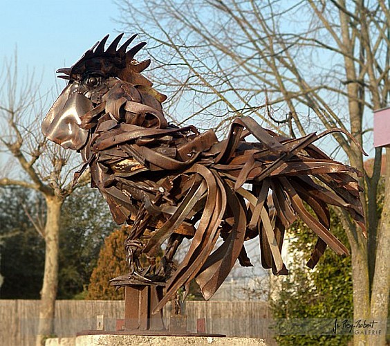 Sculpture "Gallo", Le Coq de Serge Roca