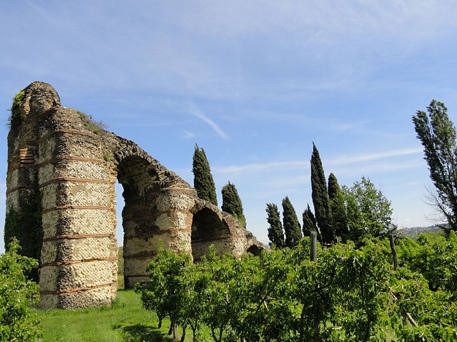 Aqueduc du Gier - Site du Plat de l'Air (roman aqueduct)