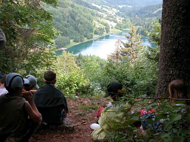 Panorama sur le lac de Vallon