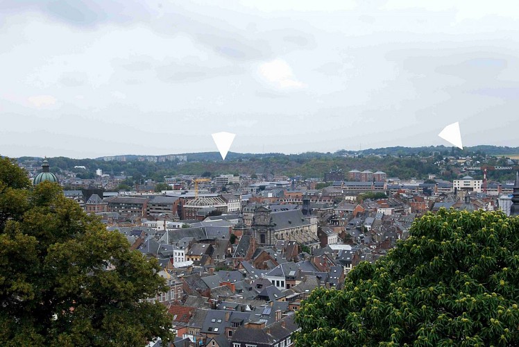 Vue panoramique sur Namur et ses carrières