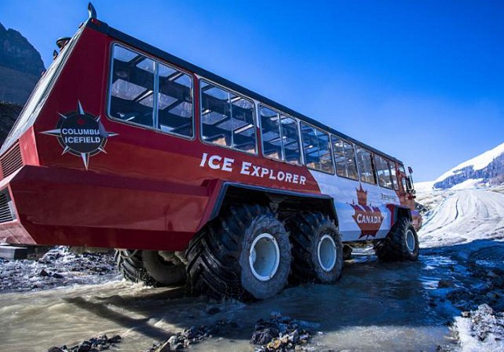 Excursion en tracteur de neige sur le champ de glace Columbia & Billet pour le Skywalk