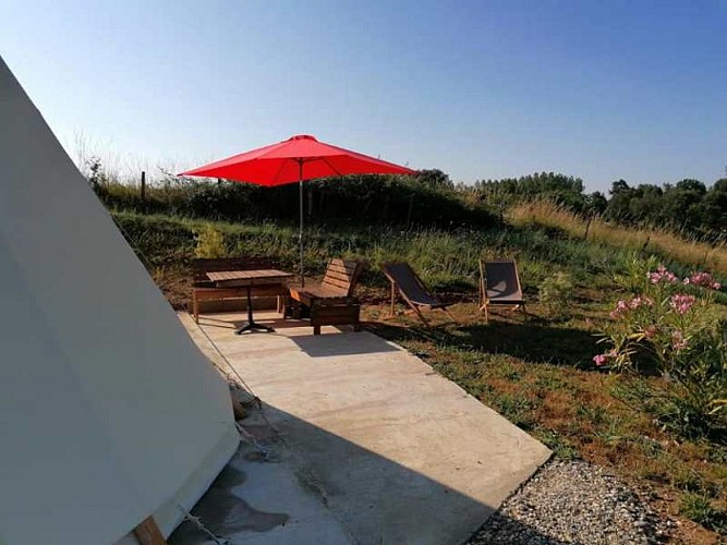 Domaine de Quiescis - terrasse 1 Tipi