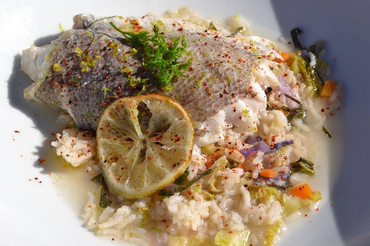 Restaurant Le  Pachamama - Lescar - assiette de poisson