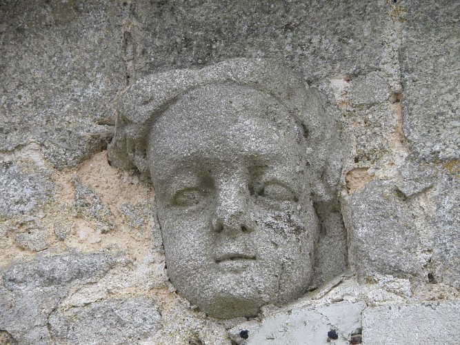 Détail de la chapelle, tête d'ange