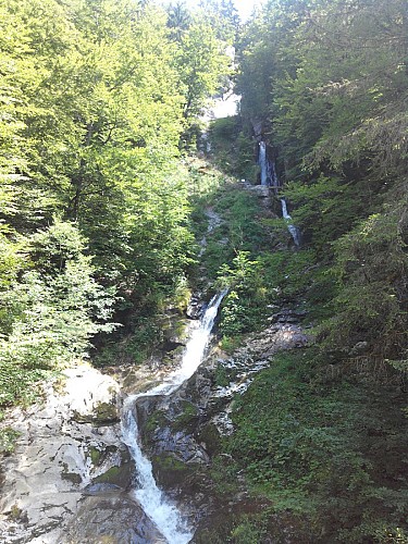 The Nants waterfall