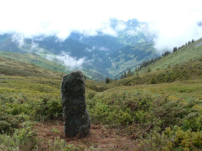 Römischer Meilenstein am Col de l'Avenaz