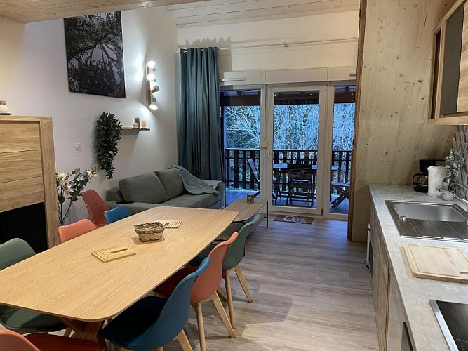 Duplex flat 6 persons - Moyenmont - Natural setting with forest and river views