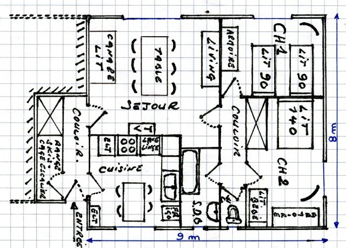 Maison mitoyenne 5 personnes Les Grangettes