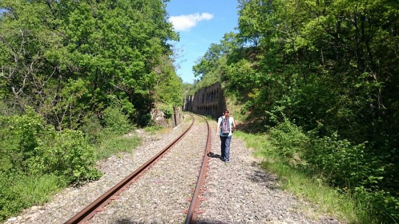L'ancienne voie de chemin de fer