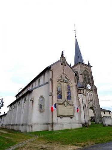 Eglise paroissiale de l'exaltation de la Sainte-Croix et ses vitraux de Grubber de Fey-en-Haye