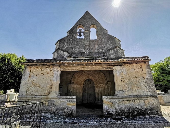 Façade de l'Église Saint-Martin - Lugaignac