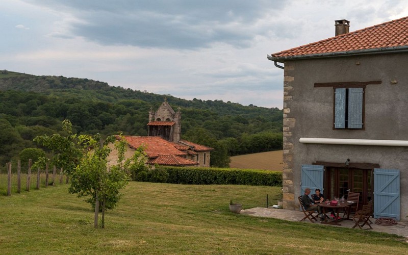 Gite Etxetoa terrasse