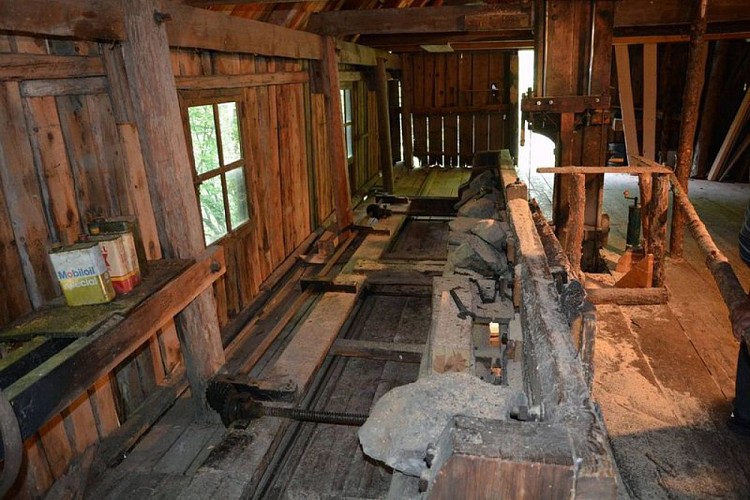 Scierie hydraulique de Meolans-Revel, filière bois et artisanat en Ubaye