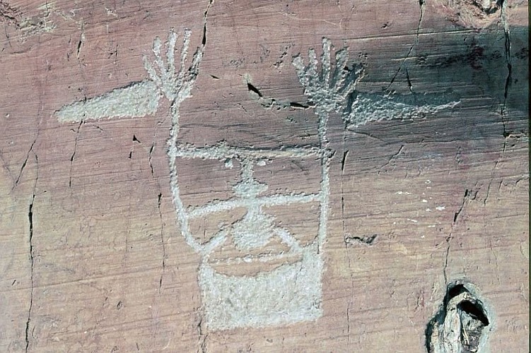 Une des plus célèbres gravures rupestres que l'on trouve dans la vallée des Merveilles et sur le site de Fontanalbe