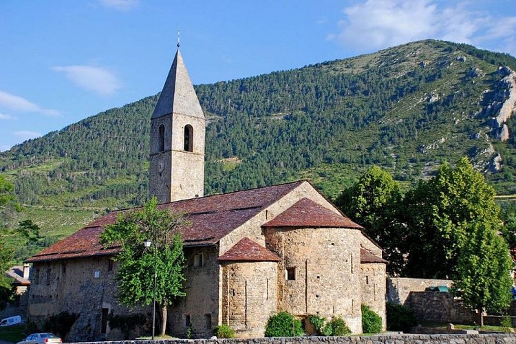Eglise Sainte-Croix à Saint-Dalmas-de-Valdeblore.