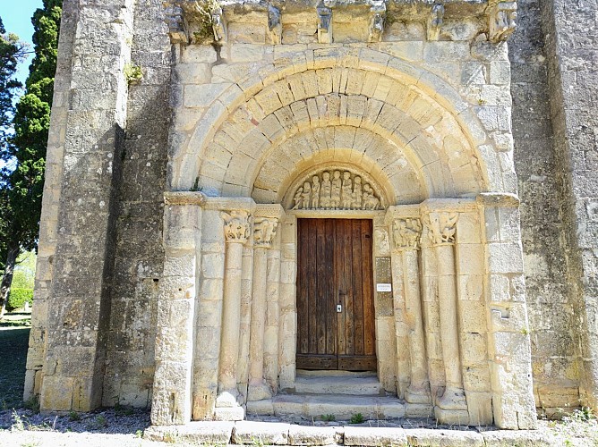Portail de l'église Sainte-Radegonde - Sainte-Radegonde