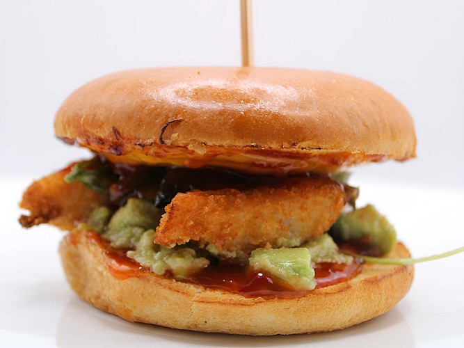 Burger du restaurant La table d'eole Touffreville Eole Aventure