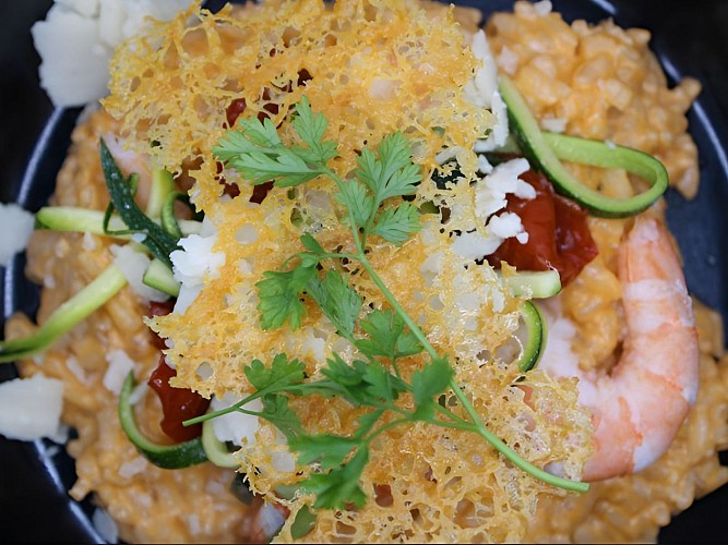 Risotto aux crevettes la table d'eole touffreville eole aventure
