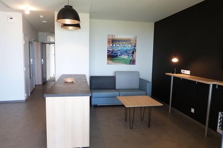 Appartement Vue Mer au 1er étage, avec accès direct à la plage, pour 2/4 pers et adapté PMR