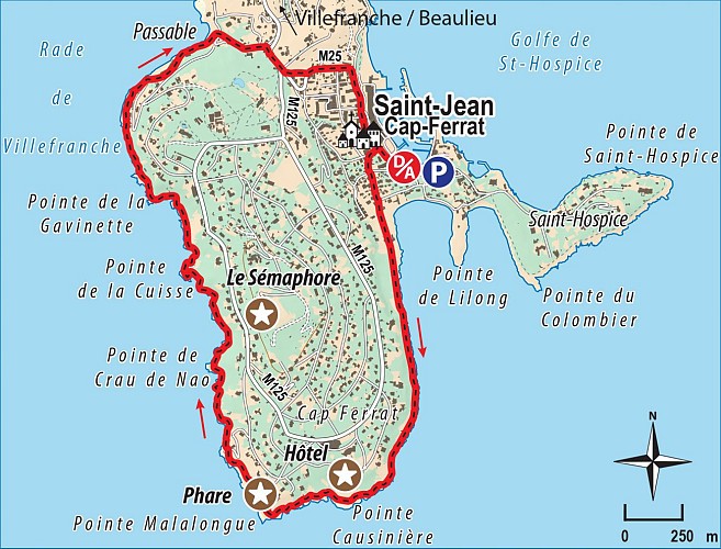 Départ Sentier des Douaniers Saint Jean Cap Ferrat