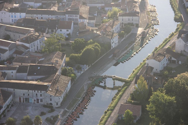 Vue aérienne du Marais Poitevin