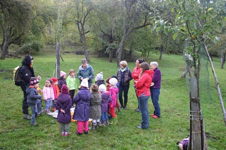 Animation pour enfants sur le sentier des vergers