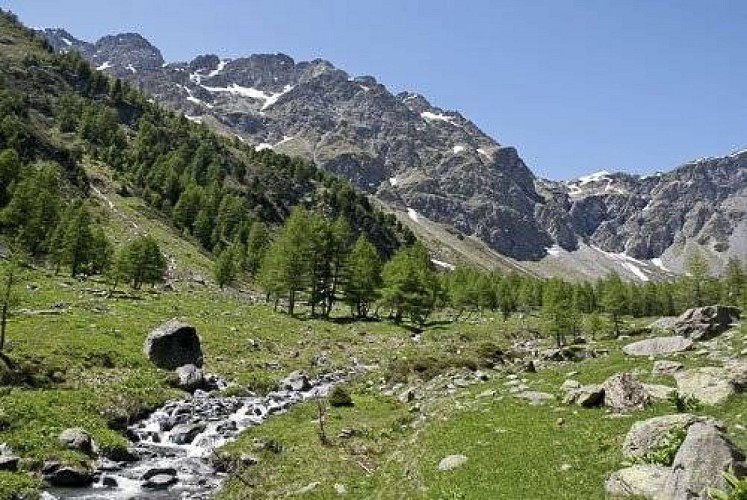 Le vallon de Polset drainé par le Ruisseau de Saint Bernard.