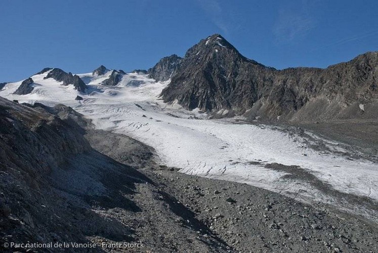 Vue sur le glacier de Gébroulaz (2011)