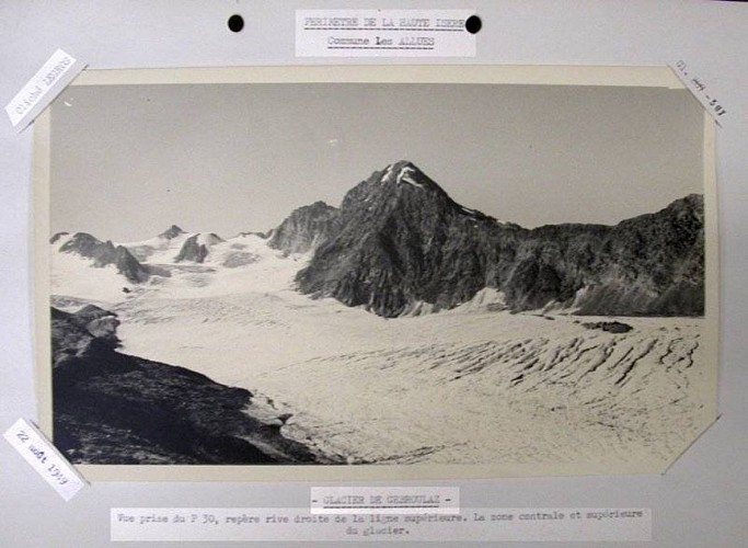 Vue sur le glacier de Gébroulaz (1949)